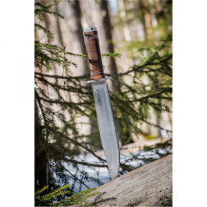 Cutit Fallkniven NL1L Frej Lam. VG10 Satin Finish Lama 250 mm Otel Laminat VG10 Maner Piele - Img 7