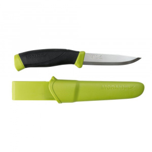 Cutit outdoor Morakniv Companion S Olive Green, otel inoxidabil 12C27, teaca inclusa