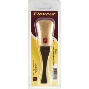 Dalta de mana cu unghi de taiere nr. 1 pentru sculptura/cioplire lemn cu maner fix, Flexcut - Img 11