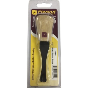 Dalta de mana cu varf curbat pentru sculptura/cioplire lemn cu maner fix, Flexcut - Img 5
