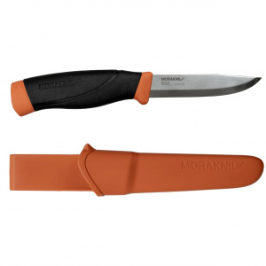 Morakniv Companion HeavyDuty (S) Burnt Orange – Cutit Bushcraft cu Lamă Inox 12C27