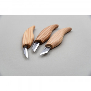 S12 Set 3 cutite sculptura/cioplit in lemn pentru incepatori, BeaverCraft - Img 4