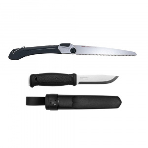 Set cutit, Morakniv Garberg Inox si fierastrau bushcraft Tajima