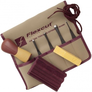 Set pentru gravura in relief, Flexcut