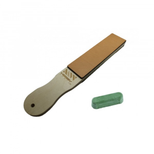 SP150x40.5 Set strop din piele cu maner pentru ascutire 150x40 mm cu pasta de ascutire Chrox/Dialux Verde - Img 2