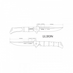 Briceag Cold Steel Large Luzon Flipper 8Cr13MoV CS-20NQX - Img 7