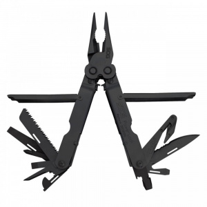 Briceag Multifunctional PowerLock Black, V-Cutter, Nylon Pouch, SOG - Img 1
