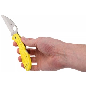 Briceag Salt® 2 FRN Yellow Wharncliffe , Spyderco - Img 6