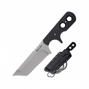 Cutit EDC Cold Steel Mini Tac Tanto AUS-8A cu teaca Secure-Ex CS-49HTF