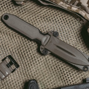 Cutit lama fixa SOG Pentagon FX - Covert - FDE - Img 12