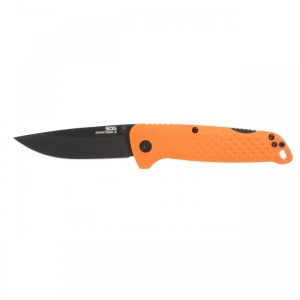 Cutit pliabil SOG Adventurer LB Orange Black 13-11-02-43, lama Drop Point 5Cr15MoV Satin, Lockback, maner GRN Orange/Black, EDC Outdoor - Img 5