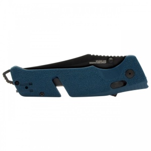 Cutit pliabil SOG Trident AT Uniform Blue Tanto 11-12-09-41, lama Tanto CRYO D2, deschidere asistata, AT-XR Lock, taietor de centura, spargator geam, maner GRN Uniform Blue - Img 6