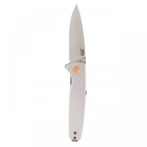 Cutit pliabil SOG Twitch III Satin 11-15-02-43, lama Drop Point D2 Satin, deschidere asistata S.A.T., Lockback, maner aluminiu, EDC Premium - Img 5