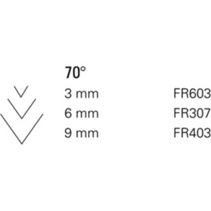 Dalta de mana cu lama forma V 70° pentru sculptura/cioplire lemn cu maner fix, Flexcut - Img 3