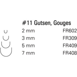 Dalta de mana cu unghi de taiere nr. 11 pentru sculptura/cioplire lemn cu maner fix, Flexcut - Img 7