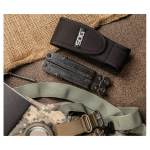 Multitool SOG PowerLock EOD Black Oxide cu husa din nylon, 17 functii, Compound Leverage - Img 9