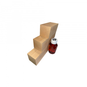 Set 3 blocuri de lemn de cires pentru cioplit 50x50mm cu 100 ml ulei in - Img 2