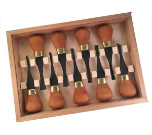 Set 9 dalti Premium Deluxe pentru sculptura in lemn FRP405, Flexcut