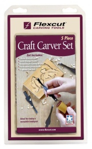 Set de 5 piese pentru sculptura artizanala, Flexcut - Img 2