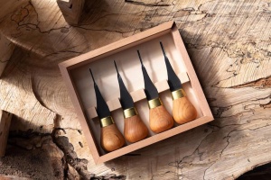 Set Micro Premium 4 dalti pentru sculptura in lemn FRP804, Flexcut - Img 2