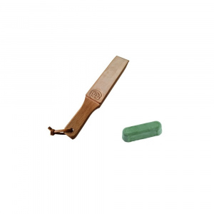 Strop cu doua fete din piele PREMIUM M marca ZEPHYR cu pasta de ascutire Chrox/Dialux Verde