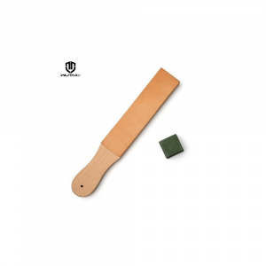 Strop din piele cu doua fete (aspra/fina) pentru pielarie Wuta (250 x 40 mm) - Img 2