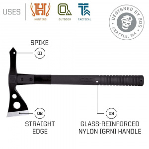 Tomahawk tactic SOG , otel inoxidabil 420, muchie 69 mm - Img 3