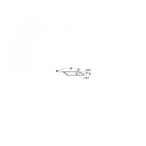 BDL-41P Set 10 lame precizie cu varf la 35°, NT Cutter - Img 3