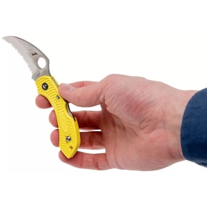 Briceag Dragonfly™ 2 Salt™ FRN Yellow Hawkbill, Spyderco - Img 7