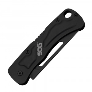 Cutit breloc SOG Centi II CE1012-CP, lama 3Cr13, Slip Joint, maner din otel inoxidabil, EDC Keychain Knife - Img 5