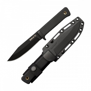 Cutit Cold Steel SRK Compact SK-5 CS-49LCKD cu lama din otel carbon SK-5 si teaca Secure-Ex