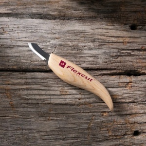 Cutit cu lama curbata in exterior pentru sculptura KN28, Flexcut - Img 3