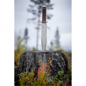 Cutit Fallkniven NL1L Frej Lam. VG10 Satin Finish Lama 250 mm Otel Laminat VG10 Maner Piele - Img 13