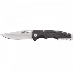 Cutit pliabil SOG Salute Mini Bead Blasted FF1001-CP, lama 8Cr13MoV, Lockback, maner G10, EDC Tactical Folder