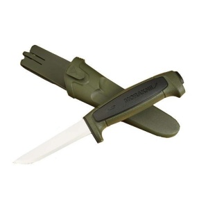 Cutit utilitar Morakniv Basic 546 (C) Military Green, lama 91 mm, otel inoxidabil