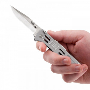 SJ31-CP Briceag SlimJim Clip Point Satin, SOG - Img 6