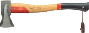 Topor despicare lemne de foc cu teaca din piele, Short Splitter Adler - Img 3
