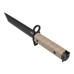 Baioneta tactica SOG BAR15T Tanto Bayonet FDE, otel AUS-8, lama 180 mm