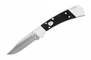 Briceag automat de vanatoare Buck 112 Auto Elite 0112BKSA-B, otel S30V, maner G10 si nichel argintat, Lockback