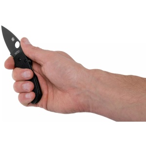 Briceag Lil' Native® G-10 negru / lama neagra, Spyderco - Img 7