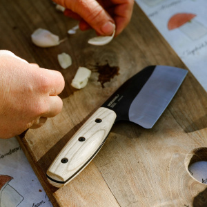 Cutit gatit in natura ROMBO negruBlade, Morakniv - Img 5