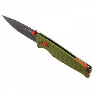 Cutit pliabil SOG Altair XR Field Green 12-79-03-57, lama Drop Point 154CM Satin, XR Lock, Thumb Stud, maner GRN Field Green, EDC Ultralight - Img 2