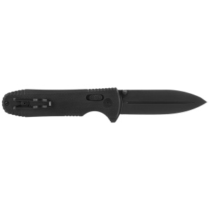 Cutit pliabil SOG Pentagon XR Blackout 12-61-01-57, lama Spear Point CTS XHP Black TiNi, XR Lock, Flipper, maner G10 Black, EDC Tactical - Img 2