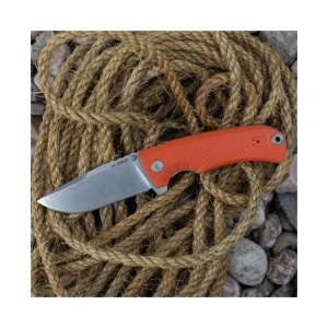 Cutit pliabil SOG Tellus FLK Blaze Orange 14-06-03-43, lama Drop Point CRYO 440 Stonewashed, Frame Lock, deschidere Flipper, maner GRN Blaze Orange, EDC Outdoor - Img 8