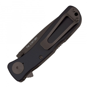 Cutit pliabil SOG Twitch II Black TWI12-CP, lama Drop Point AUS-8 Black TiNi, deschidere asistata S.A.T., Lockback, maner din aluminiu anodizat negru, EDC Premium - Img 7