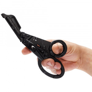 Foarfeca multifunctionala SOG ParaShears Black, 11 functii, Compound Leverage, foarfeca medicala de salvare cu husa nylon - Img 9