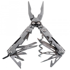 Multitool SOG PowerLitre, 18 functii, otel 5Cr15MoV, Compound Leverage, finisaj Stonewash - Img 1
