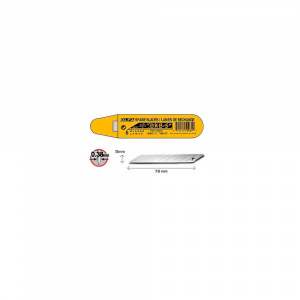 Set 5 lame inox de precizie 9 mm OLFA DKB-5 Japonia, unghi 30°
