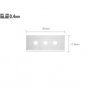 SKB-10/10B Set 10 lame cutter cu siguranta, Olfa - Img 1