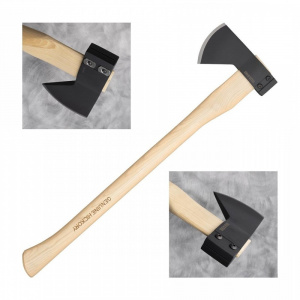 Topor Cold Steel Hudson Bay Camp Axe CS-90QB cu cap din otel carbon 1055